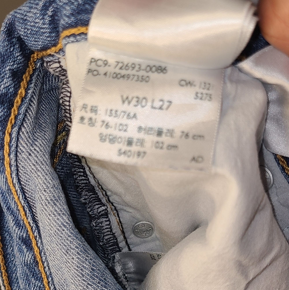 Levi’s High-Rise Straight Leg Cropped Jeans – Women’s W30 L27 - Picture 5 of 5